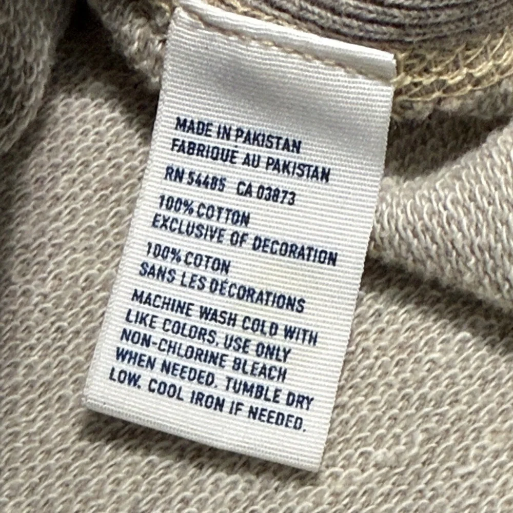American Eagle Outfitters Vintage Button Shawl Collar Pullover Mens M Tan Casual